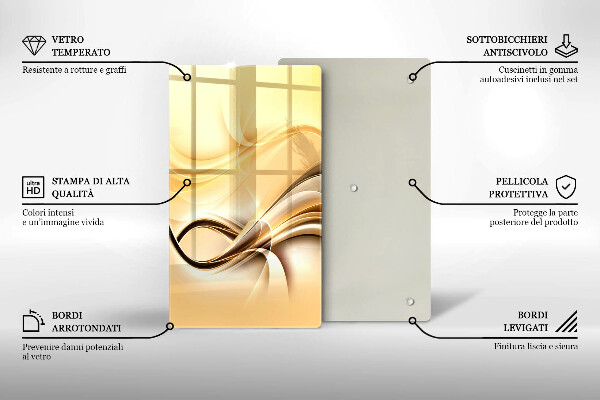 Glashällskydd modern Abstrakt rök