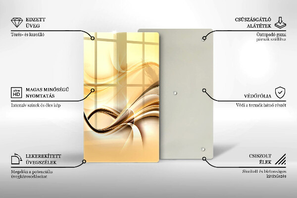 Glashällskydd modern Abstrakt rök