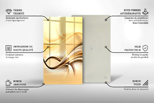 Glashällskydd modern Abstrakt rök