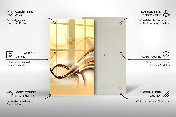 Glashällskydd modern Abstrakt rök