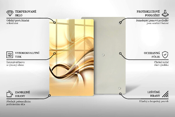 Glashällskydd modern Abstrakt rök