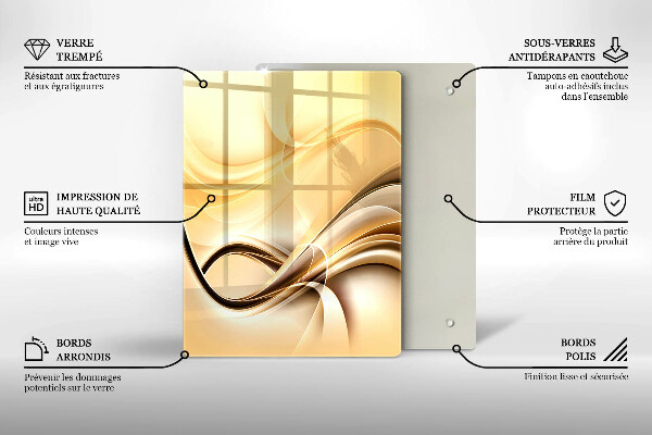 Glashällskydd modern Abstrakt rök