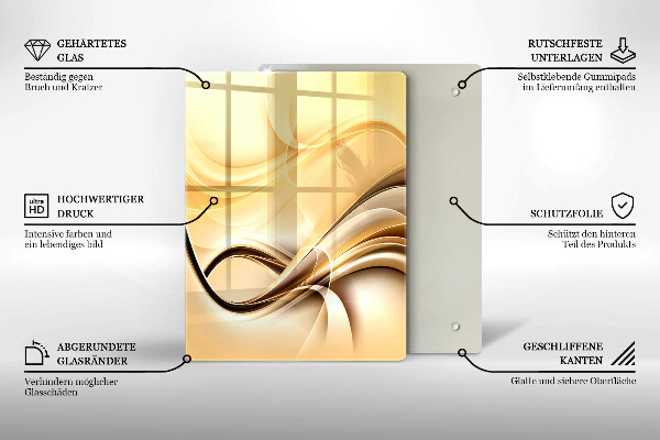 Glashällskydd modern Abstrakt rök