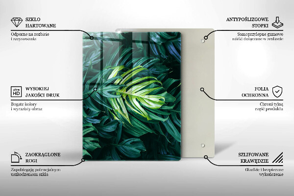 Glashällskydd modern Vilda Monstera blad