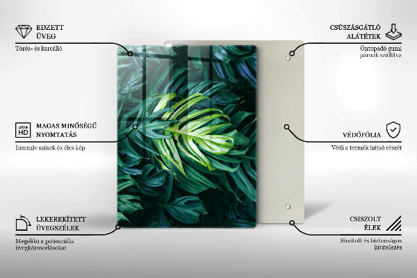 Glashällskydd modern Vilda Monstera blad