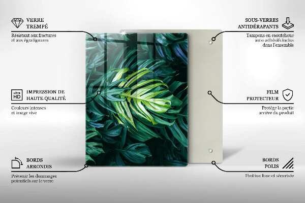 Glashällskydd modern Vilda Monstera blad