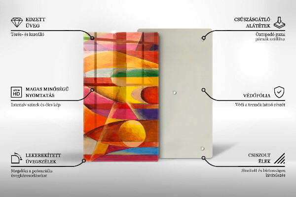 Glashällskydd modern Färgglad abstraktion