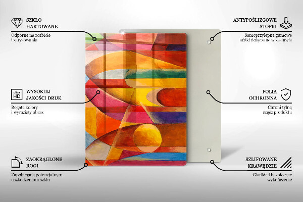 Glashällskydd modern Färgglad abstraktion