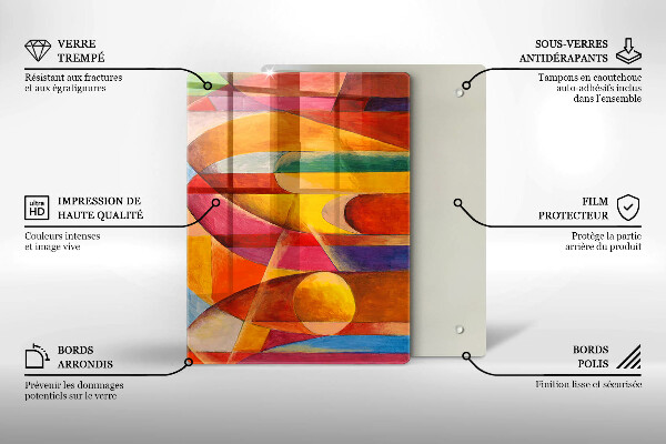 Glashällskydd modern Färgglad abstraktion