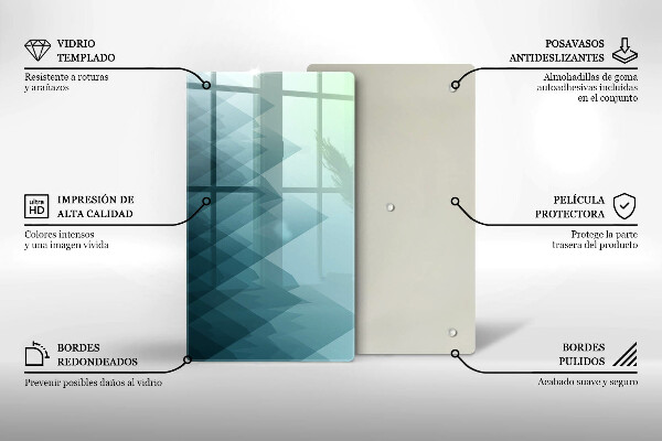 Glashällskydd modern Abstrakta berg