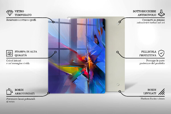 Glashällskydd modern Målad abstraktion