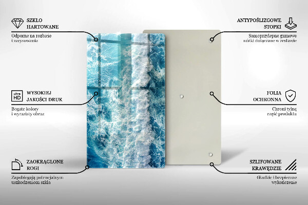 Glashällskydd modern Vatten havsvågor