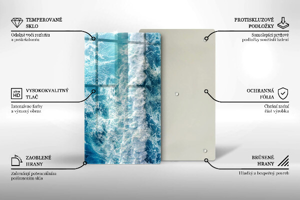 Glashällskydd modern Vatten havsvågor