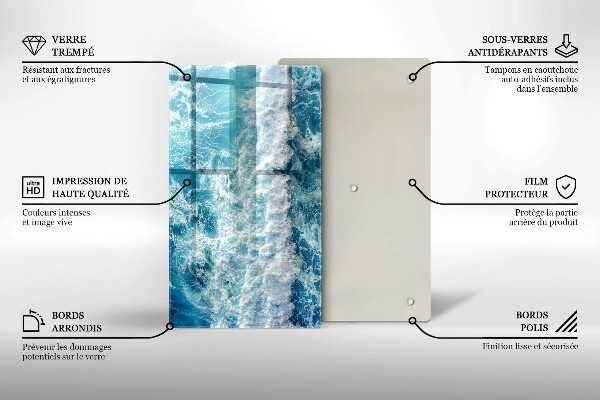 Glashällskydd modern Vatten havsvågor