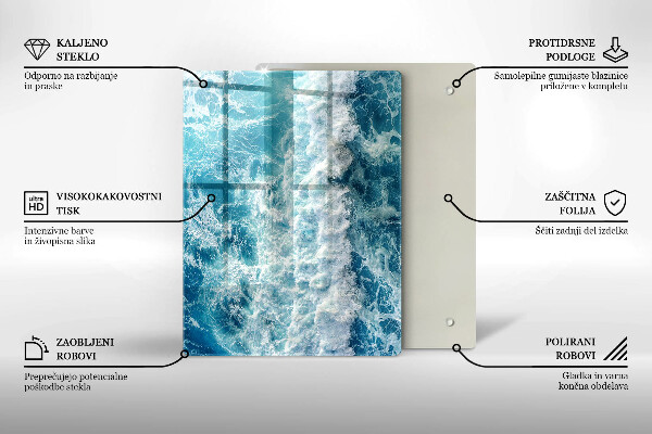 Glashällskydd modern Vatten havsvågor