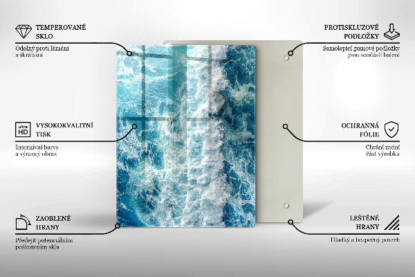 Glashällskydd modern Vatten havsvågor