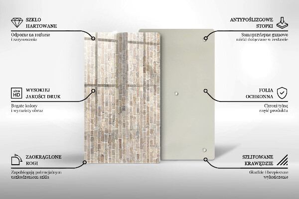Glashällskydd modern Ljus tegelvägg