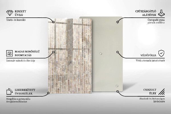Glashällskydd modern Ljus tegelvägg