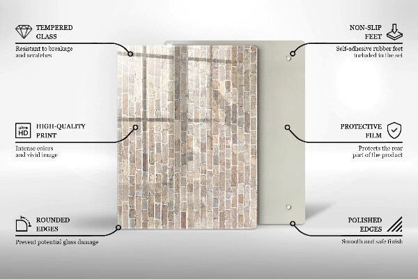 Glashällskydd modern Ljus tegelvägg