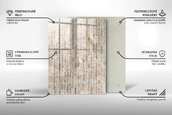 Glashällskydd modern Ljus tegelvägg