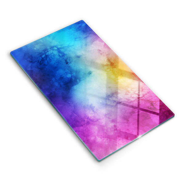 Glashällskydd modern Rainbow akvarell fläckar