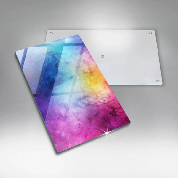Glashällskydd modern Rainbow akvarell fläckar