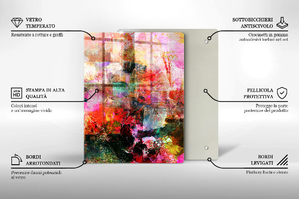 Spisskyddsplatta modern Måla abstraktion