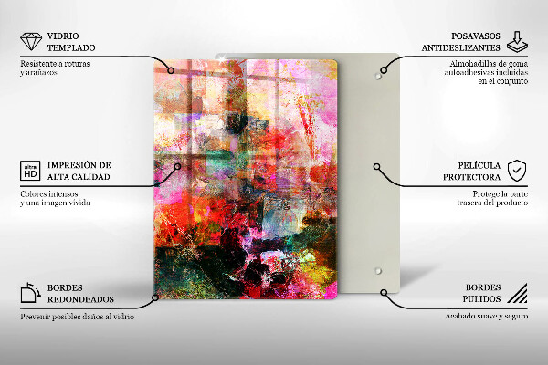 Spisskyddsplatta modern Måla abstraktion