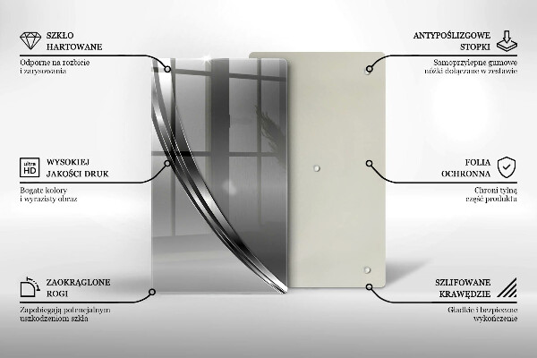 Glashällskydd modern Metallabstraktion