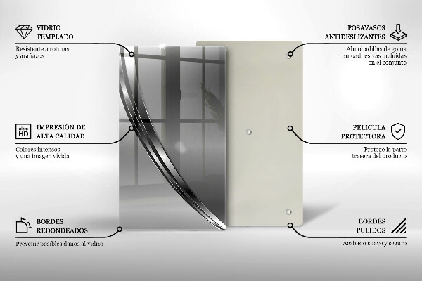 Glashällskydd modern Metallabstraktion