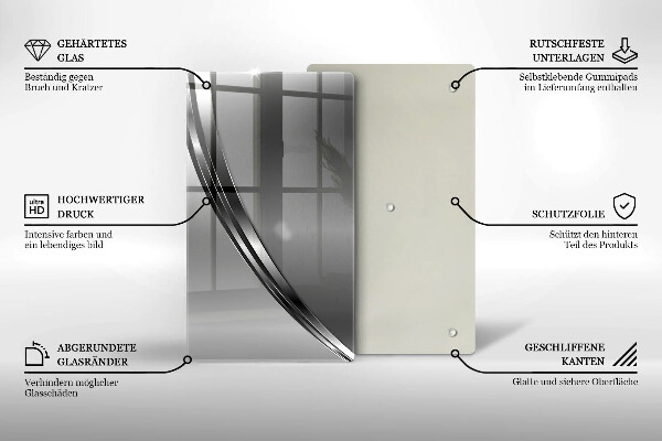 Glashällskydd modern Metallabstraktion