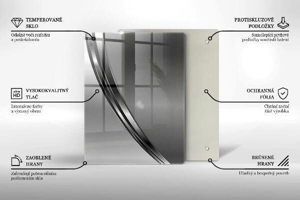 Glashällskydd modern Metallabstraktion