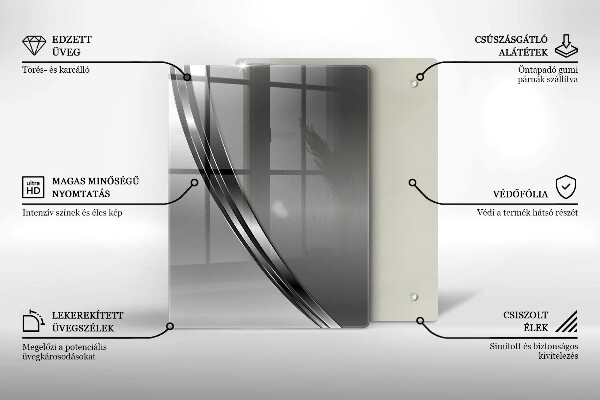 Glashällskydd modern Metallabstraktion