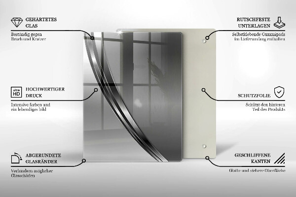 Glashällskydd modern Metallabstraktion