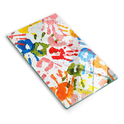 Glashällskydd modern Spår av barnhänder