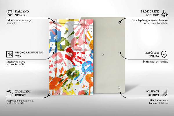 Glashällskydd modern Spår av barnhänder