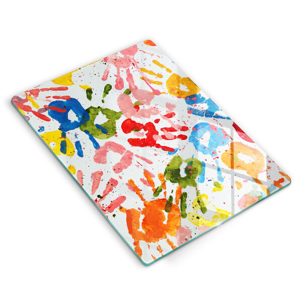 Glashällskydd modern Spår av barnhänder