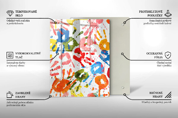 Glashällskydd modern Spår av barnhänder