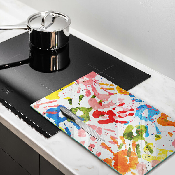 Glashällskydd modern Spår av barnhänder