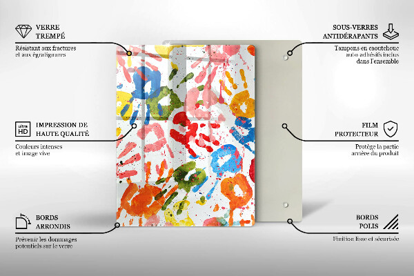 Glashällskydd modern Spår av barnhänder