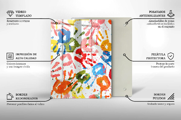 Glashällskydd modern Spår av barnhänder