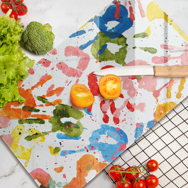 Glashällskydd modern Spår av barnhänder