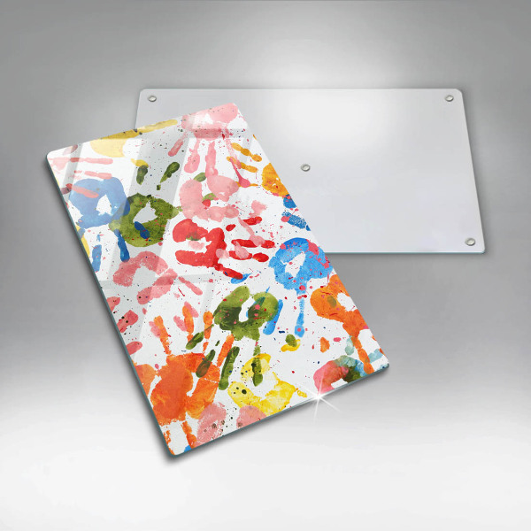 Glashällskydd modern Spår av barnhänder