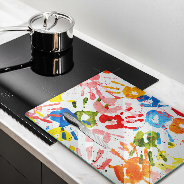 Glashällskydd modern Spår av barnhänder