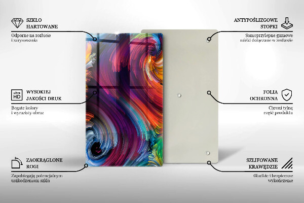 Glashällskydd modern Färgglada höjdpunkter