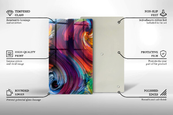 Glashällskydd modern Färgglada höjdpunkter