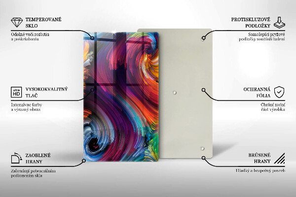 Glashällskydd modern Färgglada höjdpunkter