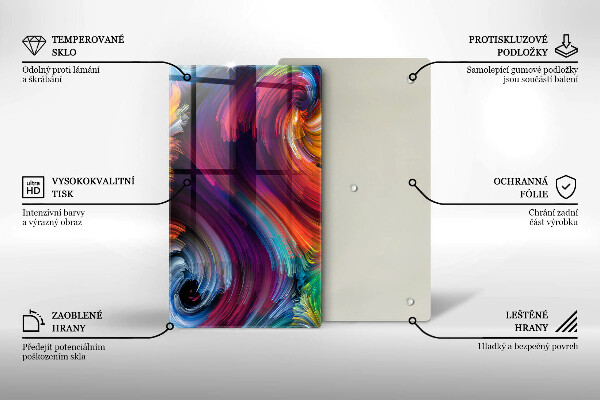 Glashällskydd modern Färgglada höjdpunkter