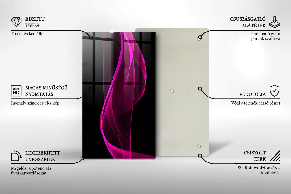 Glashällskydd modern Rosa abstraktion