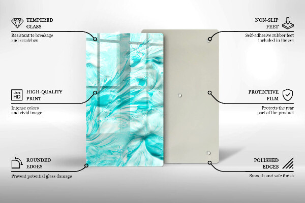 Glashällskydd modern Abstraktionsfärger